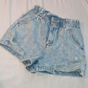 SO • High Rise • Mom Jean Shorts • Paper Bag Waist • Size 9 Juniors